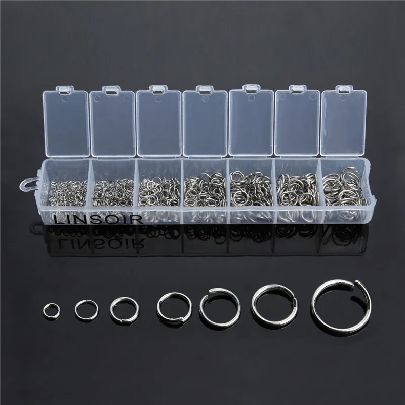 Jump Rings Connectors Crafts-Accessories Diy Necklace Jewelry-Making Stainless-Steel