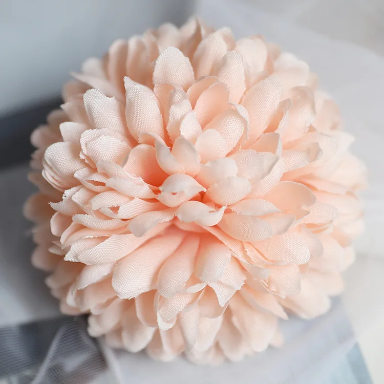 JAROWN Artificial Flower Head Ball Chrysanthemum Flowers Dandelion Silk Fake Flower Wedding DIY Decoration Home Decorative (10)