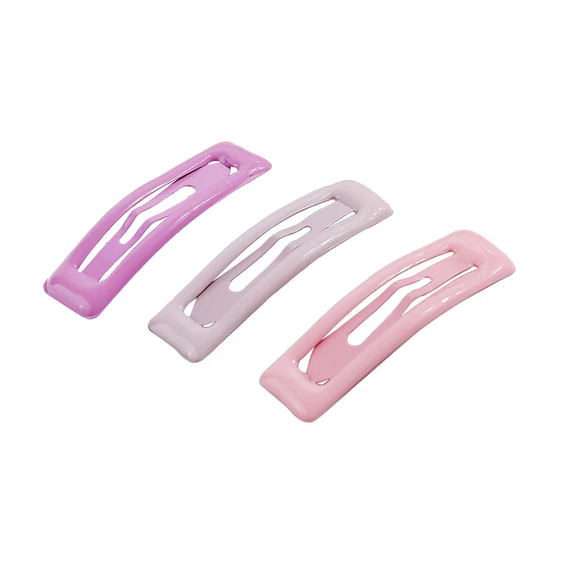 Candy Solid Color Cute Glitter Hairpins Snap Hair Clip for Girls Hair Pins Unique Women's Gift BB Candy Color Hair Accessories
