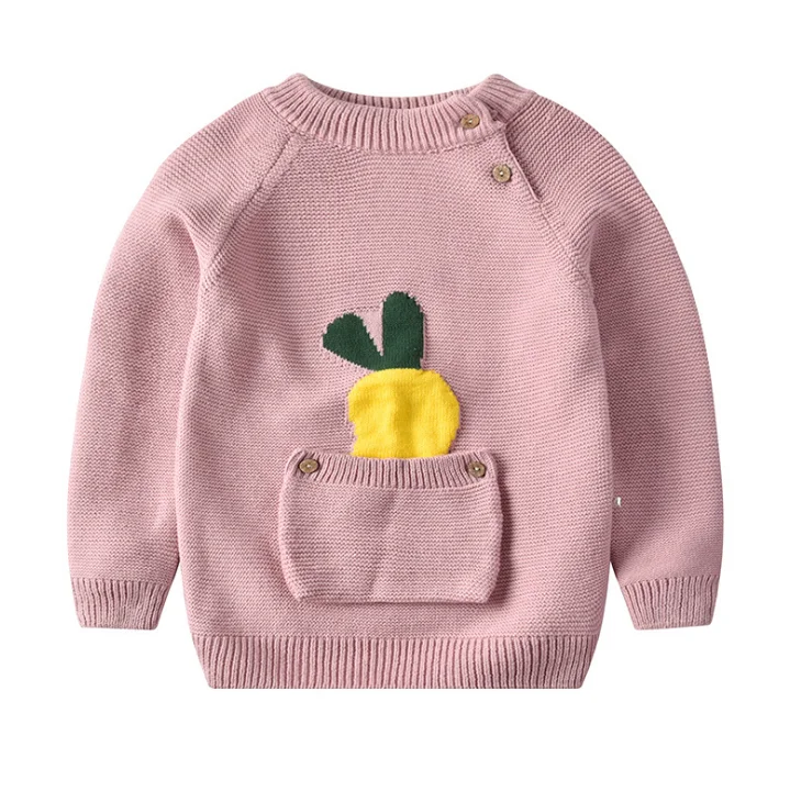 Детский свитер для маленьких мальчиков и девочек; шерстяной пуловер; сезон осень-зима; теплый Однотонный свитер для малышей; топы; детская блузка высокого качества