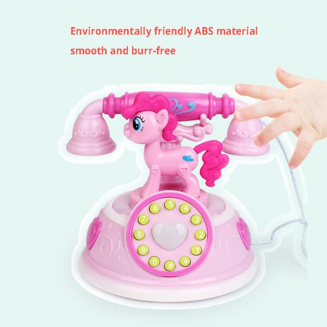 Retro Children's Phone Toy Phone Early Education Story Machine Baby Phone Emulated Telephone Toys For Children Toys For Babies 2