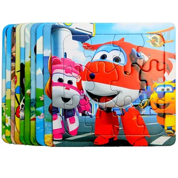 

Puzzles Famous Cartoon Super Wings Educational Toy for Children for Baby 16 PCS Puzzle 3D Game Learning Toys for Children