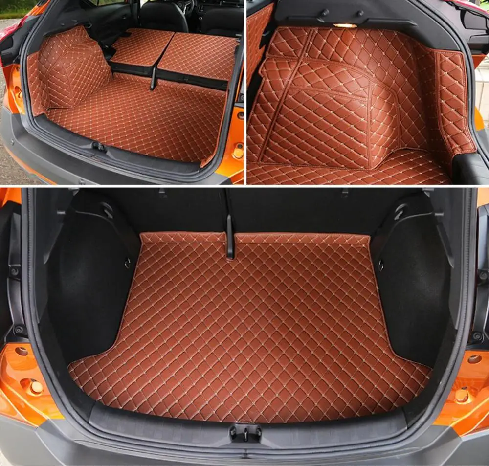 Роскошный кожаный коврик для багажника автомобиля для nissan ногами автомобильные аксессуары