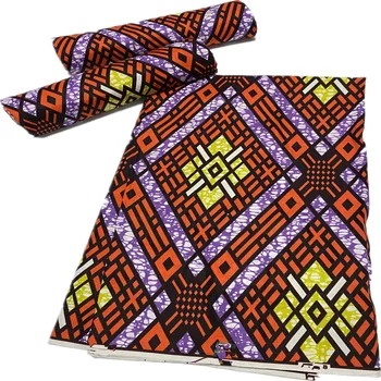 

Nigeria African Wax High Quality Ankara Ghana wax Fabric Wholesale And Retail African Wax Print Fabric 6 yards/pcs