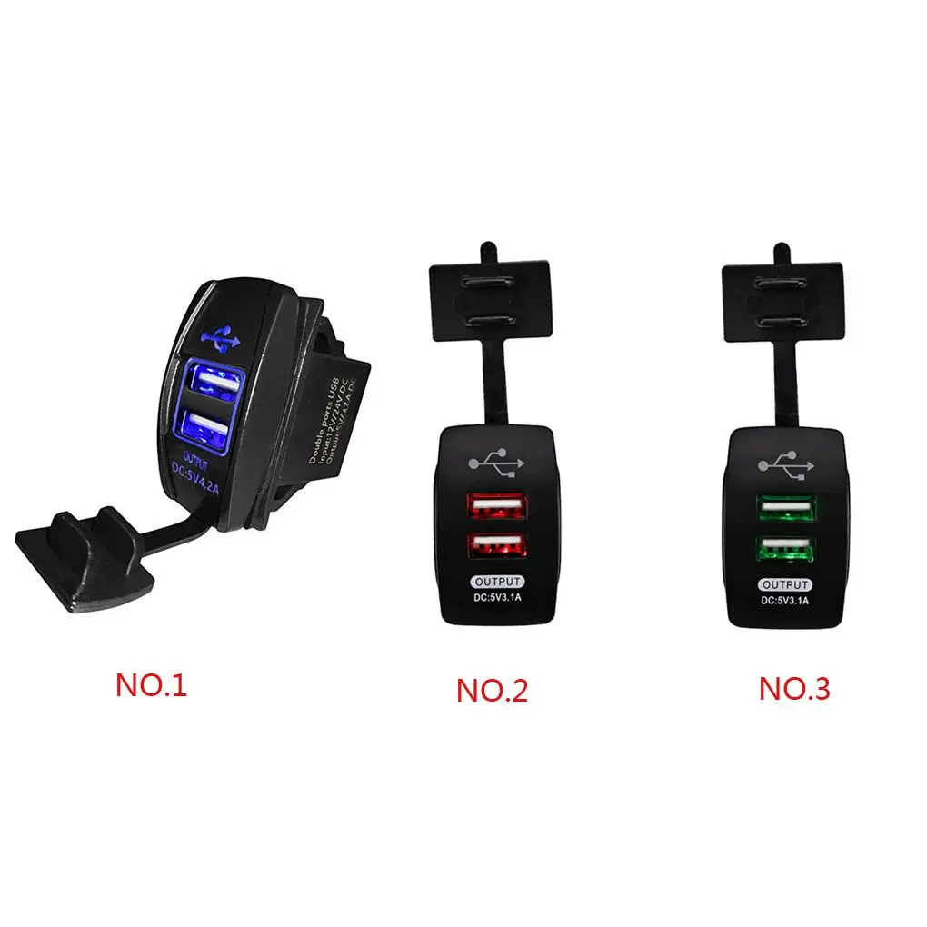 12-24 в двойной зарядное устройство usb 5 в 3.1A универсальный автомобиль телефон зарядное устройство Замена для авто мотоцикл электрический автомобиль Лодка