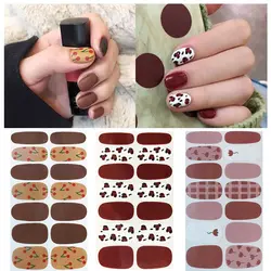 Накладные ногти обертывания смешанные полосы красоты дизайн ногтей клейкий трансферный наклейки бумага Красочные DIY украшения для ногтей