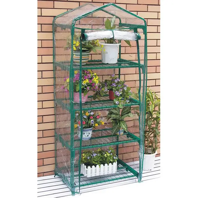 Üvegházhatású Borító 4 Szintű Pvc Sátor Csere Burkolat Kertészeti Virág Edénybe Beltéri Kültéri 27,16 X 19,29 61,02 Hüvelyk - Image 3