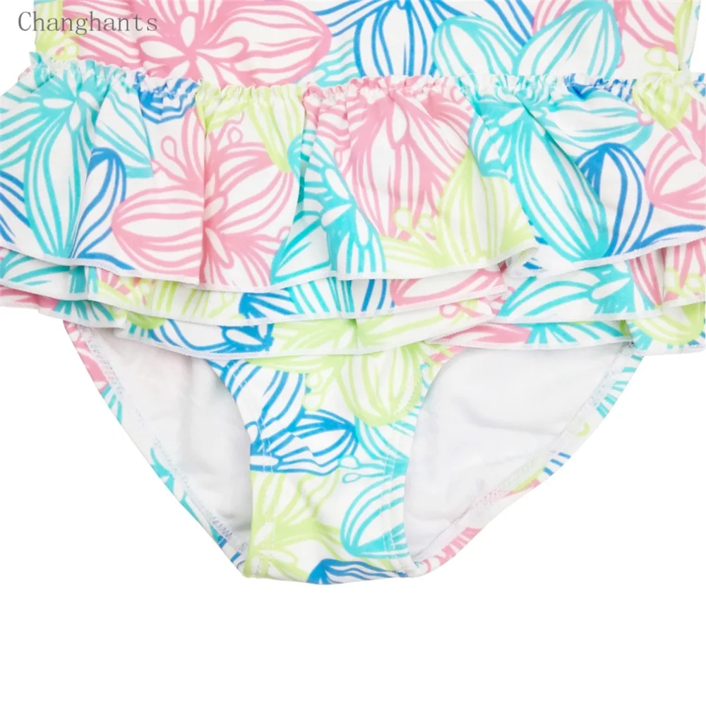 Детский слитный купальник с цветочным принтом на возраст 1 8 лет|swimwear girl|swimwear one piece