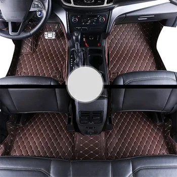 

car styling fiber leather car floor mats for ford kuga escape 2013-2018 2017 2016 2015 2014 2012
