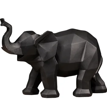 

NORDIC ABSTRACT ORIGAMI GEOMETRY ELEPHANT FIGURINES FURNISHINGS BOOKCASES ANIMAL MODEL FURNISHINGS ORNAMENTS
