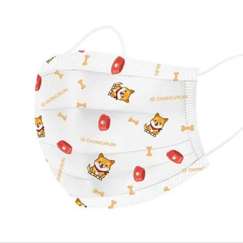 

10pcs/lot Disposable Cartoon melt-blown nonwovens Children's mouth face mask Anti dust Elastic Breathable mask MR192