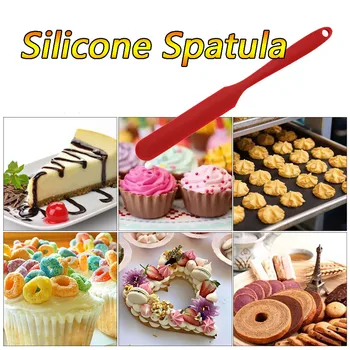 

Cake Spatula Silicone Spatulas Heat Resistant Flexible Scraping Diy Baking Tool Kitchen Restaurant Scraper Cooking Accessories