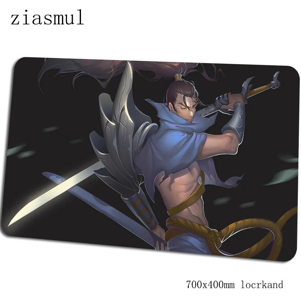 Yasuo коврик для мыши HD шаблон компьютерный коврик 70x40 см игровой коврик для мыши большая Очаровательная клавиатура со встроенной мышью игры ПК геймер стол - Цвет: Size 700x400x2mm