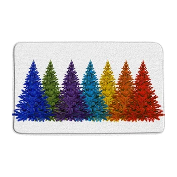 

Indoor Outdoor Floor Mat Cute Snowman Cartoon Pattern Toilet Door Mat Coral fleece Rugs for Bedroom Living Room