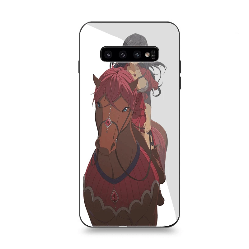 Чехол Стекло для samsung A70 A50 A30 A40 A20 A60 A10 S7 край S8 S9 S10 Plus Note 8 9 крышка Cattleya Бодлер фиолетовый Evergarden - Цвет: G9