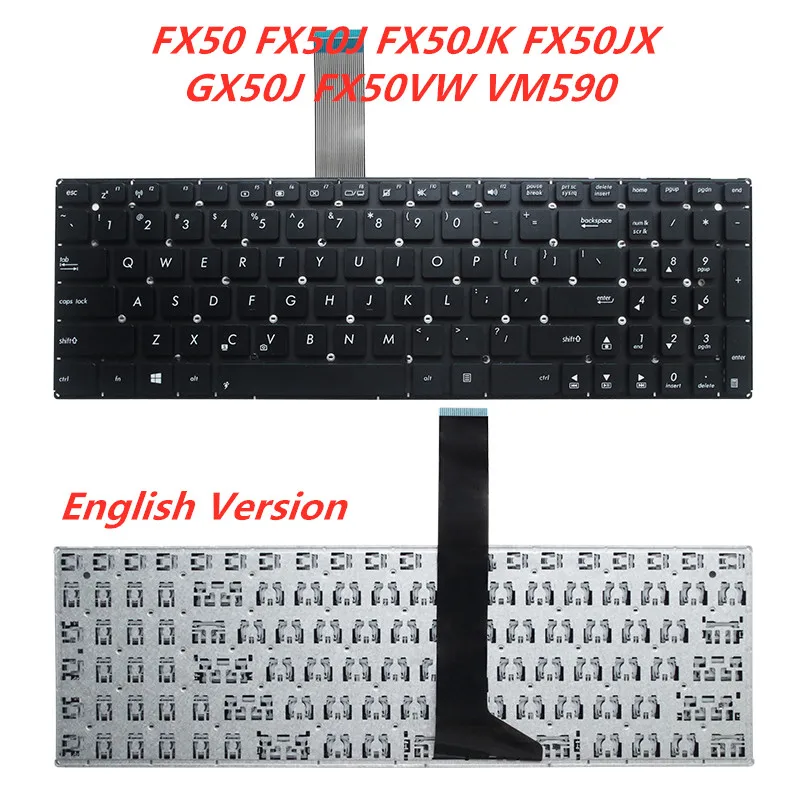Английская клавиатура для ноутбука Asus FX50 FX50J FX50JK FX50JX GX50J FX50VW VM590 K555Z сменная Клавиатура для ноутбука