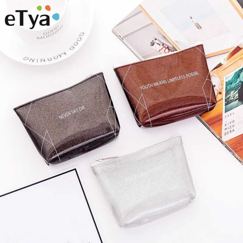 

eTya Women Small Cosmetic Bag Travel Make Up Bags Fashion Ladies Pouch Neceser Toiletry Organizer Case Clutch Tote Hot Sale