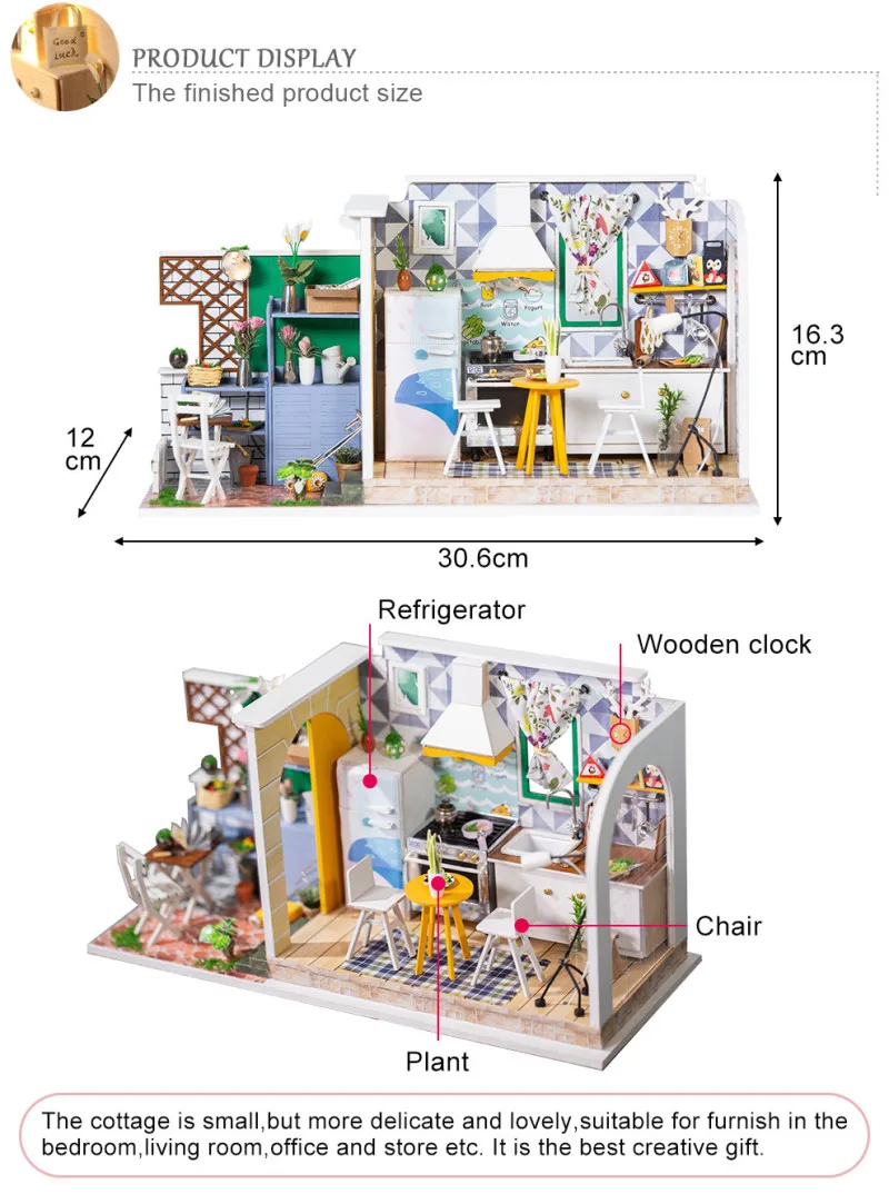 Кукольный дом мебель Diy Миниатюрный 3D Деревянный Миниатюрный Кукольный домик игрушка для детей подарки на день рождения Каса дневник котенка Мини DIY игрушка