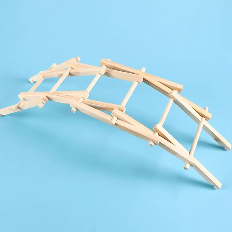 Деревянный DIY мост Bailey строительные наборы сборочные модели Физика Эксперимент наука Детские DIY Развивающие игрушки Y4UD