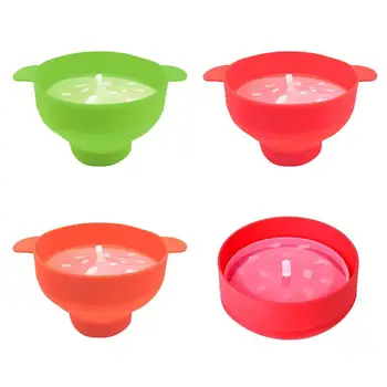 

High Quality Kitchen Tools Microwave Silicone Foldable Popcorn Maker Bowl Popcorn With Bowl Diy Bucket Lid V6O5