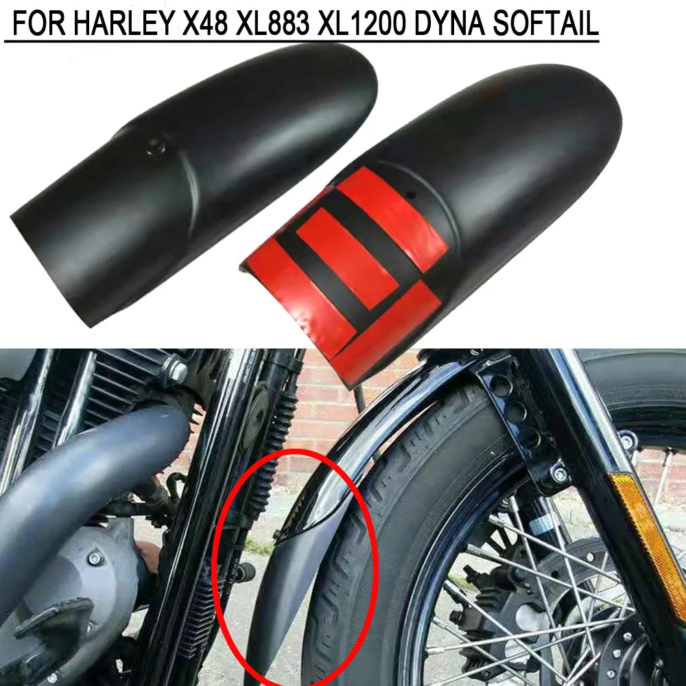 

Новое переднее крыло мотоцикла обтекатель брызговика черный для Harley Dyna Softail