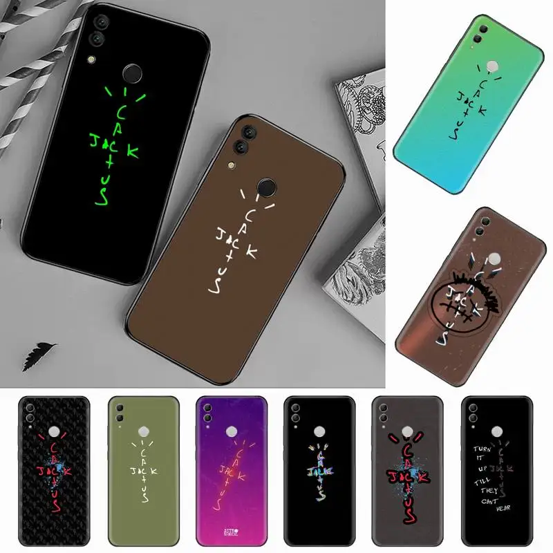 

cactus jack letter words fashion cool Phone Case For Huawei Honor 7C 7A 8X 8A 9 10 10i Lite 20 NOVA 3i 3e