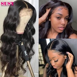 Brazilian 30 Inch Body Wave Lace Front Wig T Part Wig Human Hair Lace Frontal Wigs For Women Human Hair BodyWave 4x4 Closure Wig