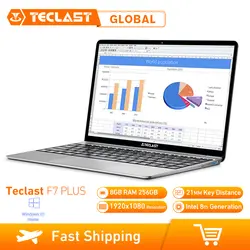 Ноутбук Teclast F7 Plus 14,0 дюймов Windows 10 OS Домашняя версия Intel Gemini Lake N4100 четырехъядерный процессор 1,1 ГГц 8 Гб ram 256 ГБ SSD ноутбук