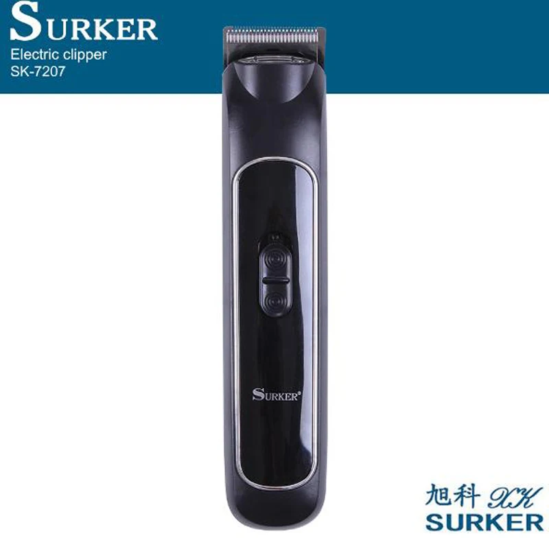 Черный Surfer электрическая машинка для стрижки волос SK-7207 Проводная Детская электрическая машинка для стрижки волос сухая батарея триммер для бороды машинка для стрижки волос - Цвет: Черный