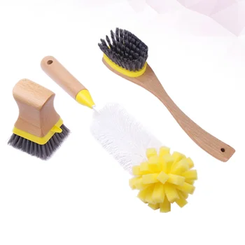 

1 Set of 3 pcs Sponge Brushes Cleaners Washing Scrubber for Kitchen