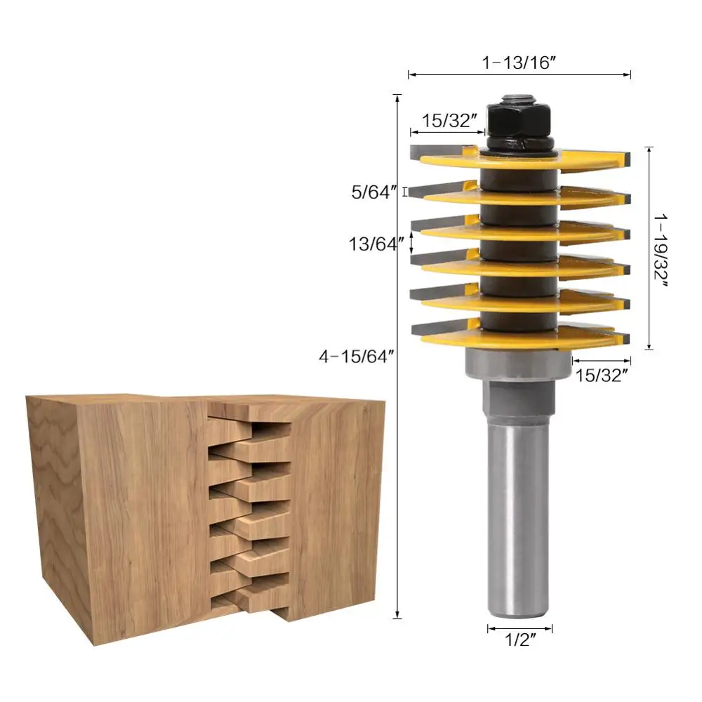 

T Handle Wood Engraving Milling Cutter Router Bits Woodworking Hand Tool