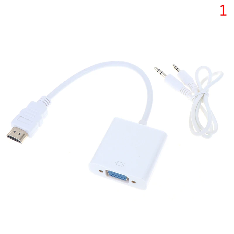 Адаптер hdmi-vga штекер конвертер с разъемом адаптер 1080p для ПК ноутбука