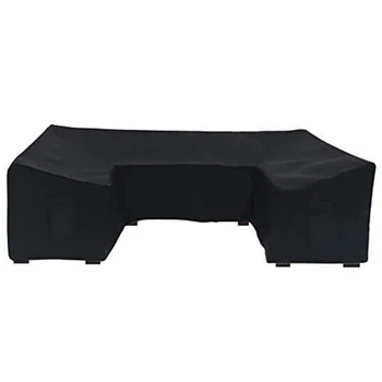 

Living Room Waterproof Solid Home Couch Cover Furniture Protector U Shape Outdoor Garden Oxford Cloth Foldable Dustproof Yard