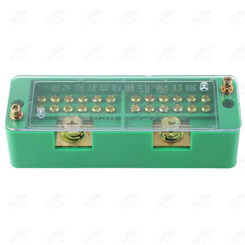 

Single Phase 2-IN 12-OUT Wire Terminal Box Household Distribution Box Terminal Row 220V Junction box FJ6