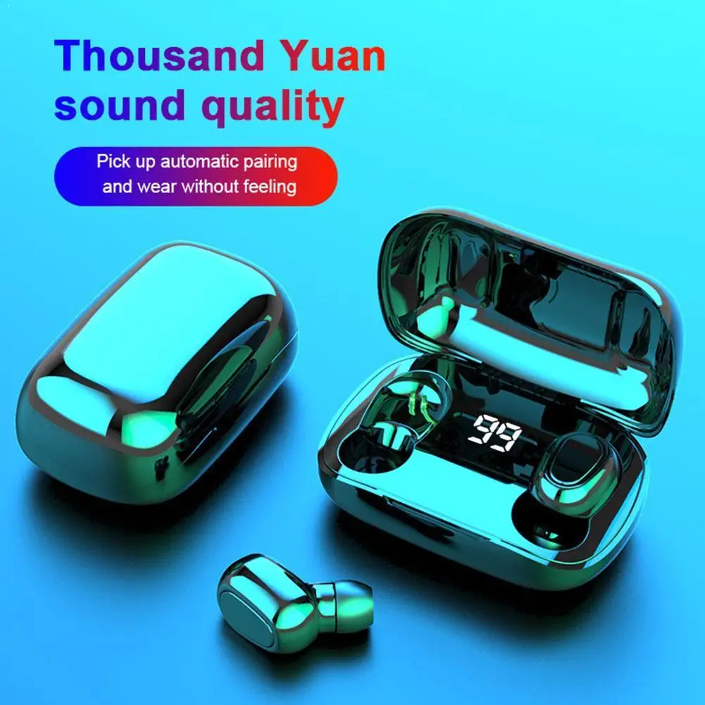 

Pro TWS Bluetooth 5.0 Wireless Earphones Headphones Stereo Headphone Mini Charging Sports Box 9D Headset Earbuds Wireless S Z5M7