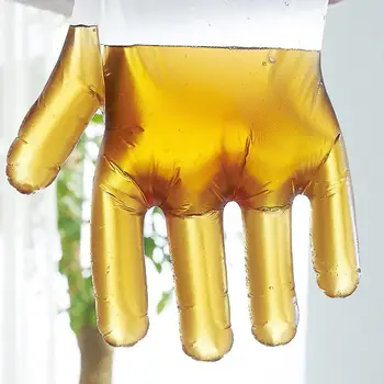 

100Pcs Plastic Clear Disposable Gloves Children Kids Food Paint Home Hand Cover