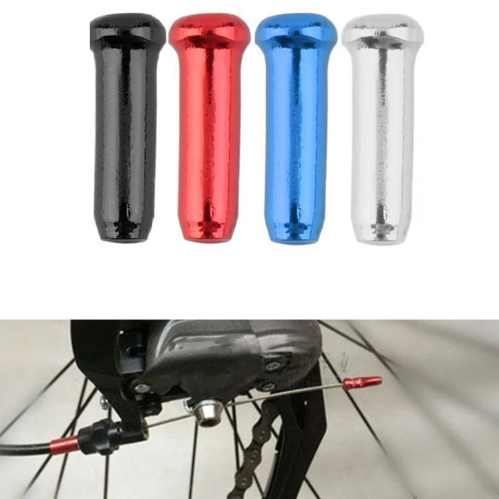 50pcs MTB Bike Bicycle Brake Shifter Aluminum Inner Cable Tips Crimps Cycle Cycling Parts