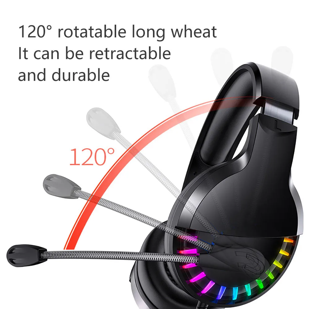 Headset Gaming Headset USB Charging Gaming Headset Wired Headset With Microphone Computer Headset Computer Gaming Headset