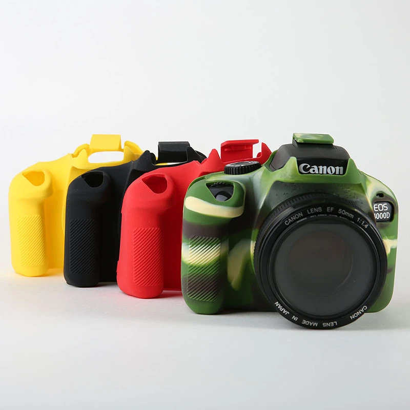 Jood aflevering Rouwen Camera Soft Silicone Rubber Skin Case 4C for Canon Eos Rebel T100 3000D  4000D|Camera/Video Bags| - AliExpress