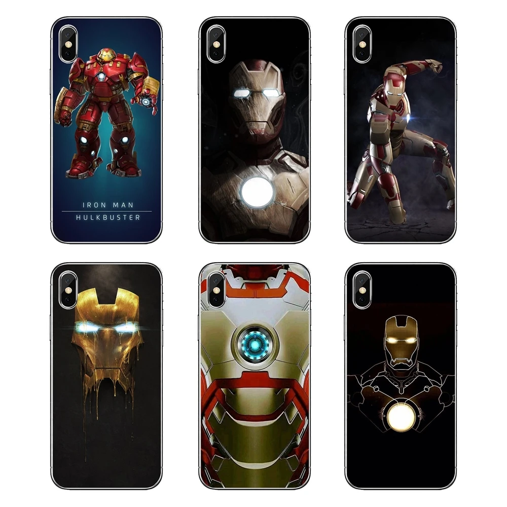 

Transparent Soft Shell Covers For Xiaomi Redmi 4X S2 3S Note 3 4 5 6 6A Por Pocophone F1 Mi 6 Iron Man Robert Downey Jr