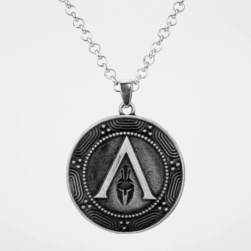 Игра Assassins Creed Одиссея брелок копье Леонида кожаный веревочный Кулон Ожерелье Мужчины Женщины Ювелирные изделия сувенир подарок
