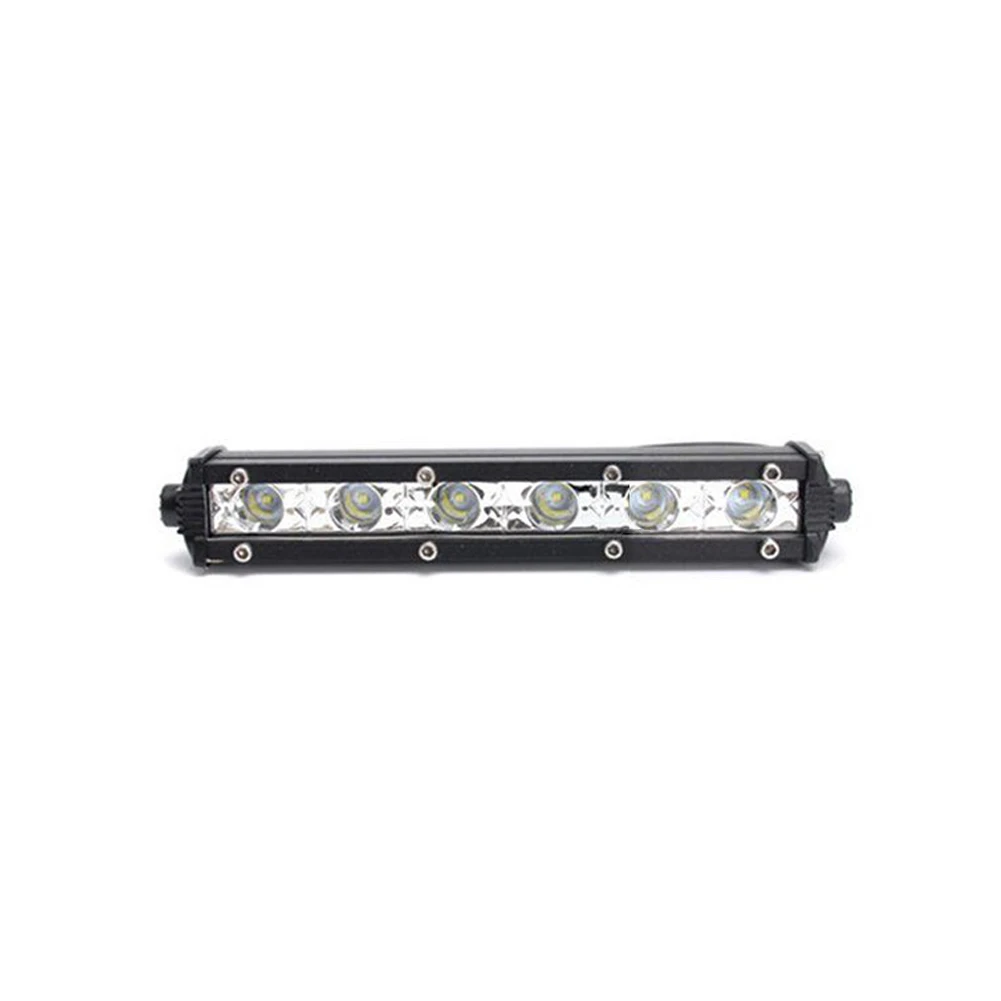 18W Луч Led пятно автомобильные аксессуары небольшой бар лампа Однорядный водонепроницаемый грузовик прожектор яркий ультратонкий внедорожный - Цвет: 18W