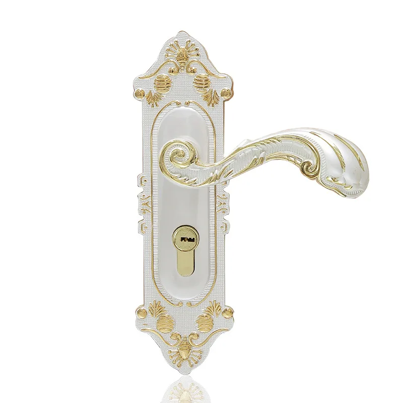 Zinc Alloy Ivory Door Home Alone Lock Handle The Bedroom of Mechanical Engineering One Set | Обустройство дома