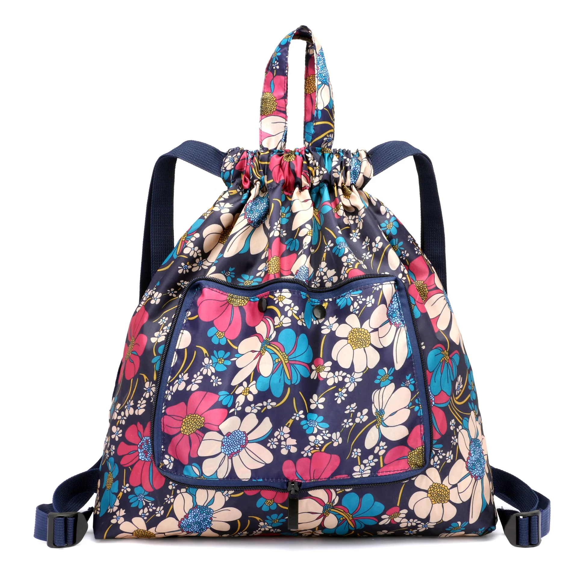 Mochila multifuncional con estampado de ocio para mujer, bolso de hombro de nailon resistente al agua, mochila de viaje de gran capacidad para compras