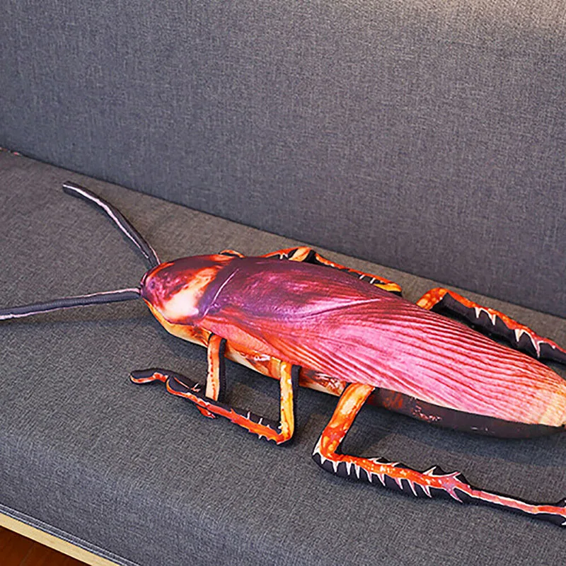 Яркий 3D моделирование тараканов плюшевые подушки реквизит для розыгрышей насекомых Nap игрушка AN88