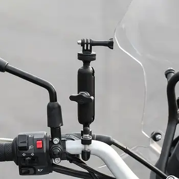 

Motorcycle Bike Camera Holder Handlebar Mirror Mount Bracket for Go-Pro/So-ny W91A