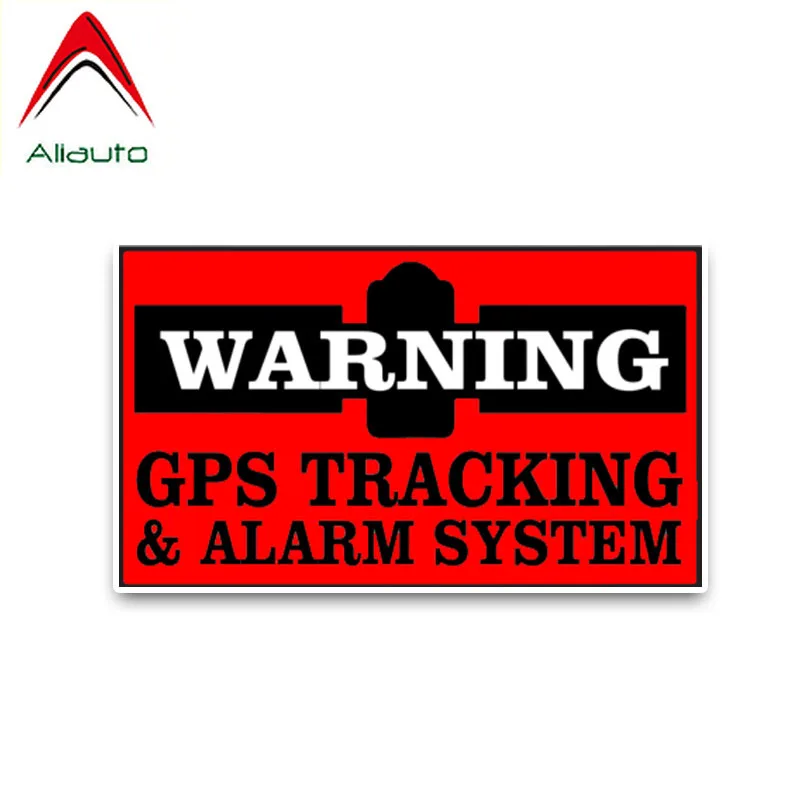 

Aliauto Colored Car Sticker Bold Red Decals GPS Warning Tracking and Alarm System Automobile Accessories PVC,13cm*7cm