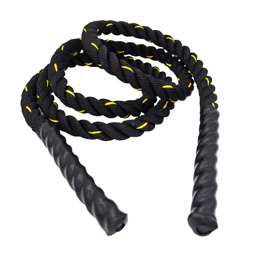 

Heavy Skipping Rope Weighted Battle Jumprope Power Exercise Training Rope with Gloves for Adults Crossfit Endurance Training