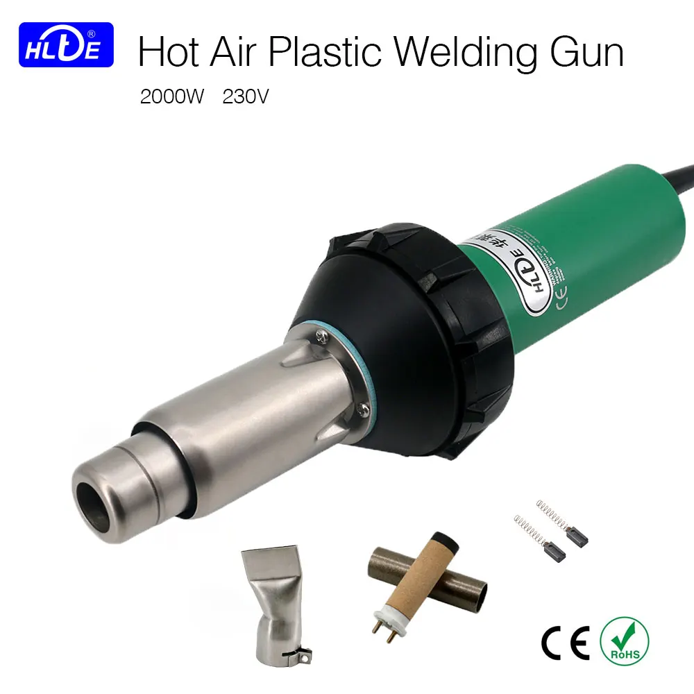 HLTE 230V 2000W Пластик сварочный пистолет горячим воздухом PVC виниловый пол сварки