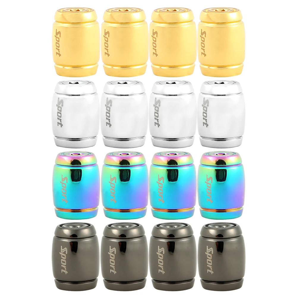 DSYCAR 1Set Fashion Zinc Alloy Anti-theft Sport Car Tire Valve Caps Wheel Tires Tire Stem Air Cap Airtight Cover for Car Styling